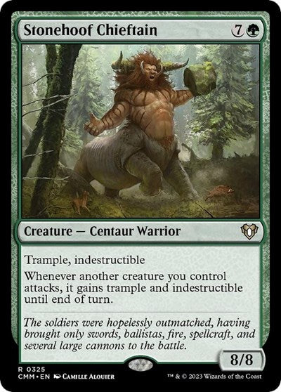 Stonehoof Chieftain (Commander Masters) Near Mint