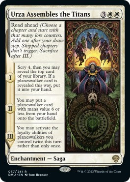 Urza Assembles the Titans (Dominaria United) Light Play