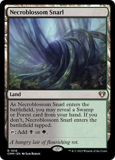Necroblossom Snarl (Commander Masters) Light Play