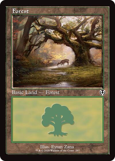 Forest (297) (Retro Frame) (Innistrad Remastered) Light Play Foil