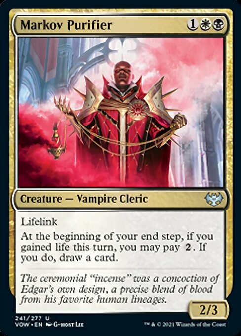 Markov Purifier (Innistrad: Crimson Vow) Light Play Foil