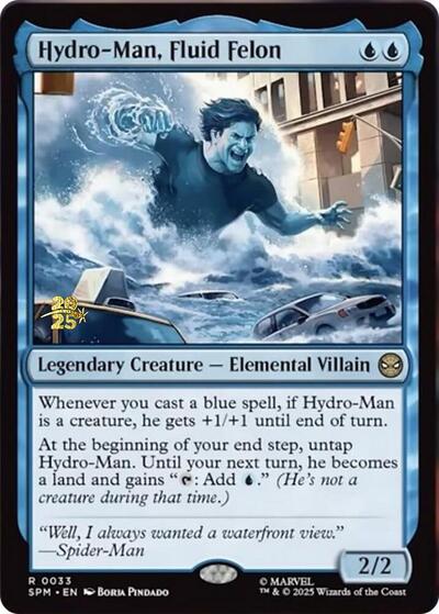 Hydro-Man, Fluid Felon (Promos: Prerelease Cards) Light Play Foil