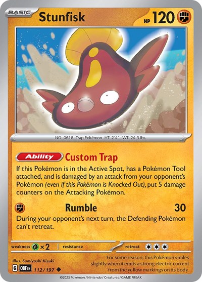Stunfisk (Scarlet and  Violet: Obsidian Flames) Light Play