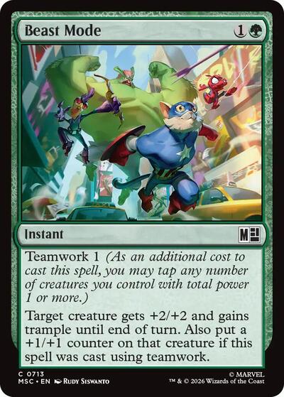 Beast Mode (Commander: Marvel Super Heroes) Light Play