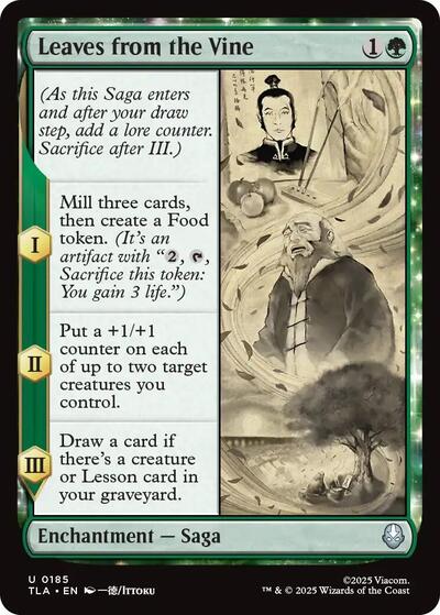Leaves from the Vine (Avatar: The Last Airbender) Light Play Foil