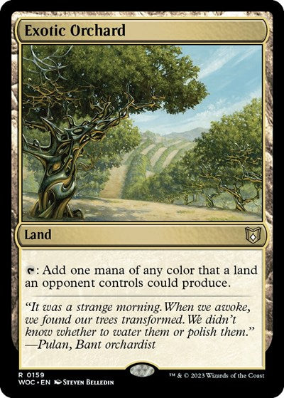 Exotic Orchard (Commander: Wilds of Eldraine) Light Play
