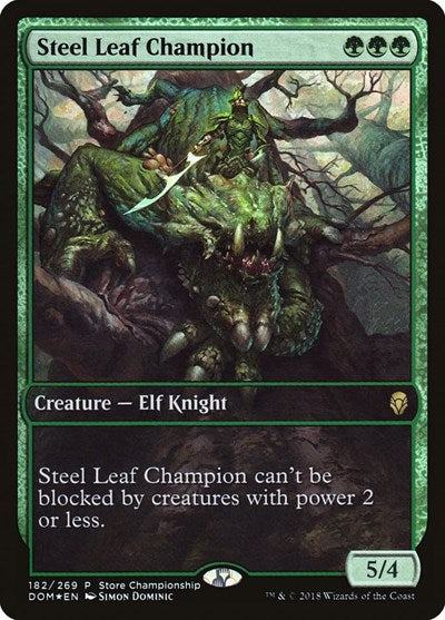Steel Leaf Champion (Promos: Game Day and Store Championship) Medium Play Foil
