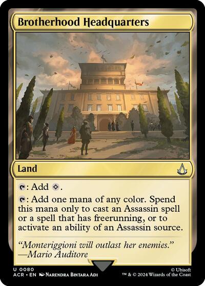 Brotherhood Headquarters (Universes Beyond: Assassin's Creed) Light Play