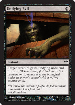 Undying Evil (Dark Ascension) Light Play Foil