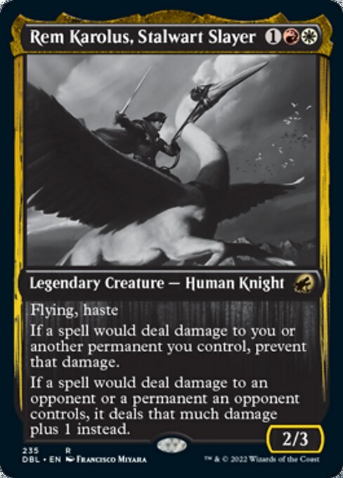 Rem Karolus, Stalwart Slayer (Innistrad: Double Feature) Light Play