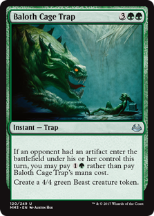 Baloth Cage Trap (Modern Masters 2017) Light Play