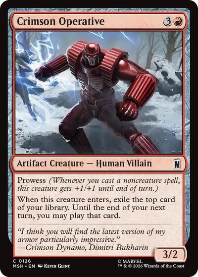 Crimson Operative (Marvel Super Heroes) Light Play