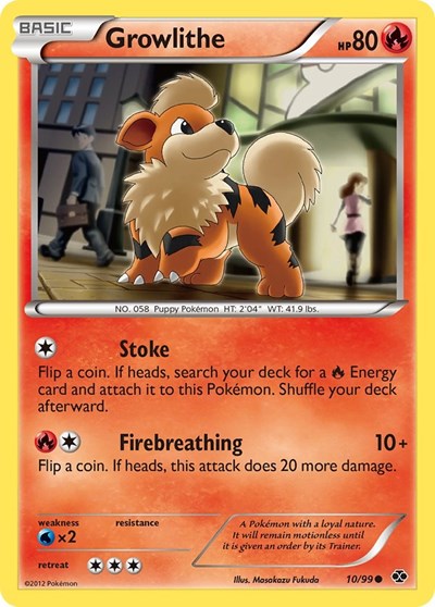Growlithe (10) (Next Destinies) Light Play