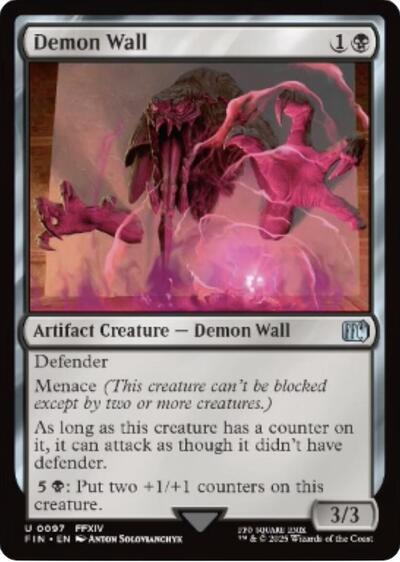 Demon Wall (Universes Beyond: FINAL FANTASY) Light Play Foil