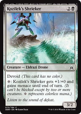 Kozilek's Shrieker (Oath of the Gatewatch) Light Play