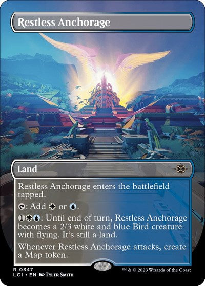 Restless Anchorage (Borderless) (The Lost Caverns of Ixalan) Light Play