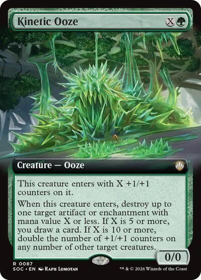 Kinetic Ooze (Extended Art) (Commander: Secrets of Strixhaven) Light Play
