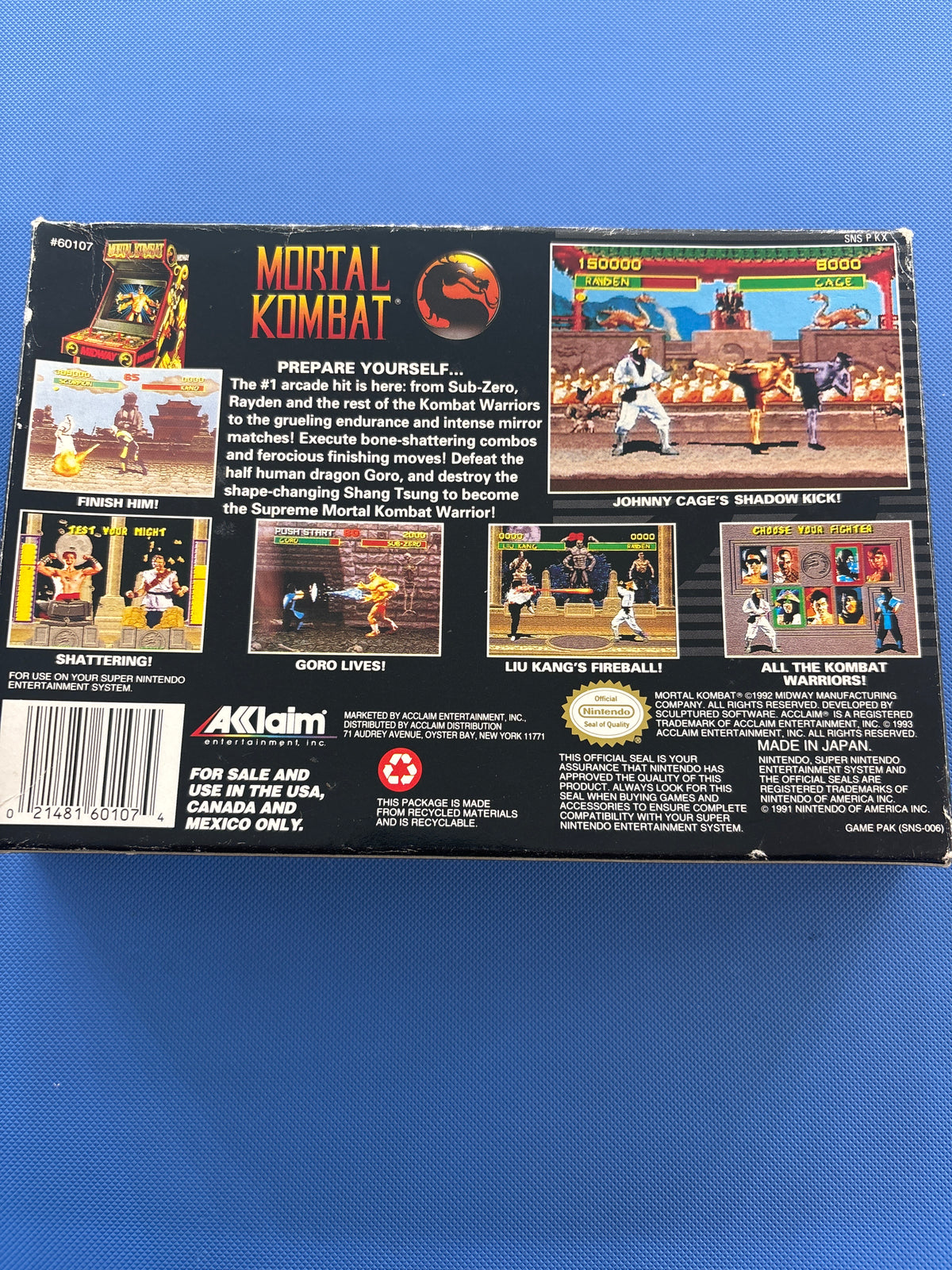 Mortal Kombat [CIB] (SNES)