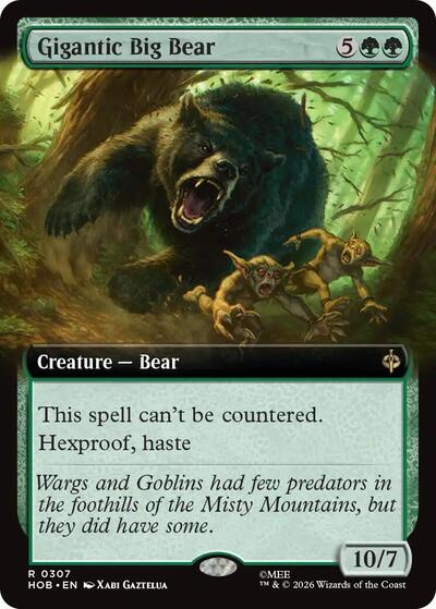 Gigantic Big Bear (Extended Art) (The Hobbit) Near Mint