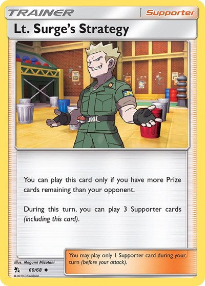 Lt. Surge's Strategy (Hidden Fates) Light Play