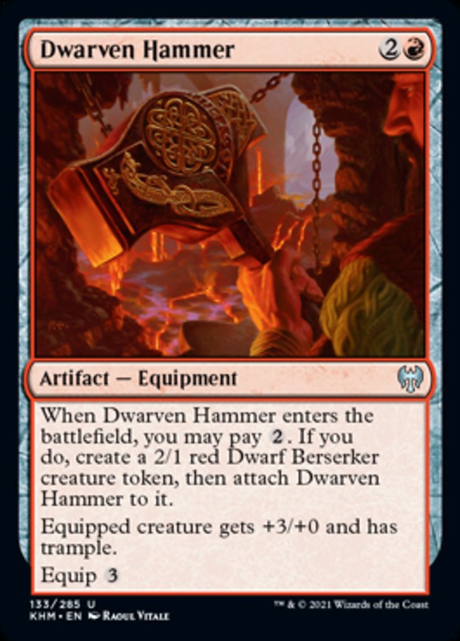 Dwarven Hammer (Kaldheim) Light Play Foil