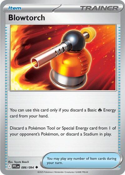 Blowtorch - 086 (ME02: Phantasmal Flames) Light Play Reverse Holofoil