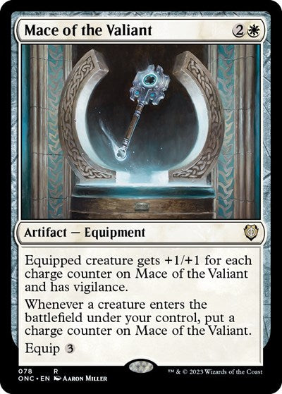 Mace of the Valiant (Commander: Phyrexia: All Will Be One) Light Play