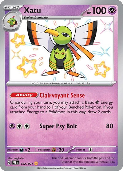 Xatu - 152 (SV: Paldean Fates) Light Play Holofoil