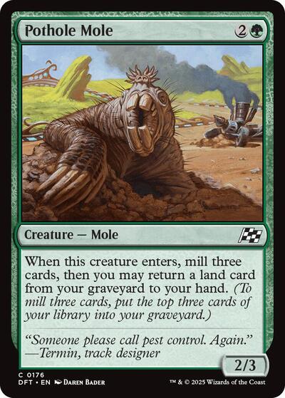Pothole Mole (Aetherdrift) Light Play Foil