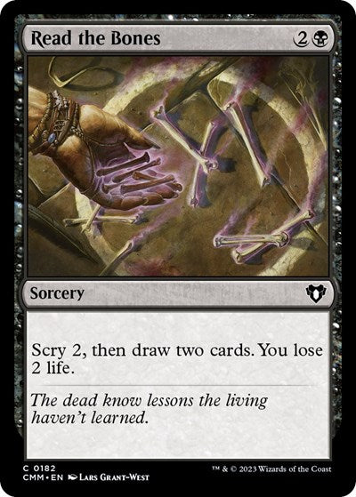 Read the Bones (Commander Masters) Light Play Foil