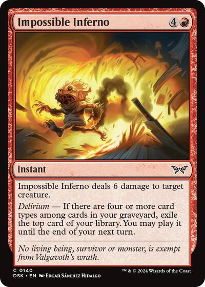 Impossible Inferno (Duskmourn: House of Horror) Light Play