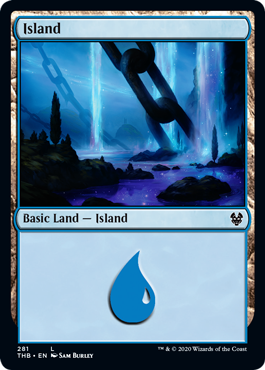 Island (281) (Theros Beyond Death) Light Play