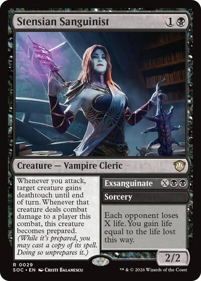 Stensian Sanguinist (Commander: Secrets of Strixhaven) Light Play
