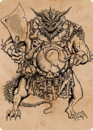 Thrakkus the Butcher Art Card (Art Series: Commander Legends: Battle for Baldur's Gate) Light Play