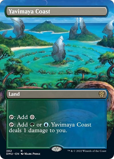 Yavimaya Coast (Borderless) (Dominaria United) Near Mint Foil
