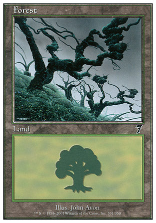 Forest (331) (7th Edition) Medium Play