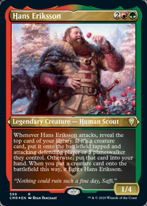 Hans Eriksson (Foil Etched) (Commander Legends) Light Play Foil