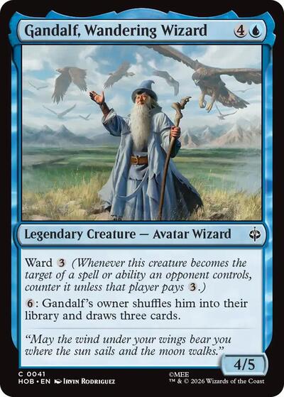 Gandalf, Wandering Wizard (The Hobbit) Light Play Foil