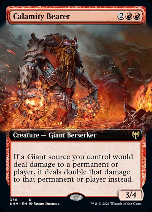 Calamity Bearer (Extended Art) (Kaldheim) Light Play