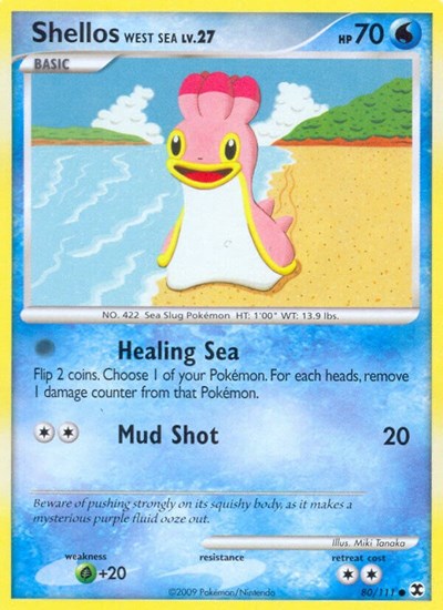 Shellos West Sea (Rising Rivals) Light Play Reverse Holofoil