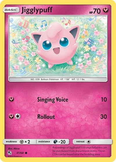 Jigglypuff (Hidden Fates) Light Play