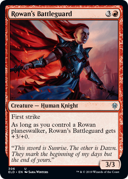 Rowan's Battleguard (Throne of Eldraine) Light Play