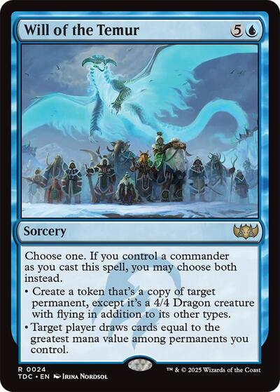 Will of the Temur (Commander: Tarkir: Dragonstorm) Light Play