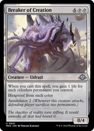 Breaker of Creation (Modern Horizons 3) Light Play Foil