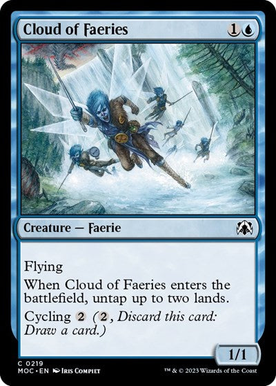 Cloud of Faeries (Commander: March of the Machine) Light Play