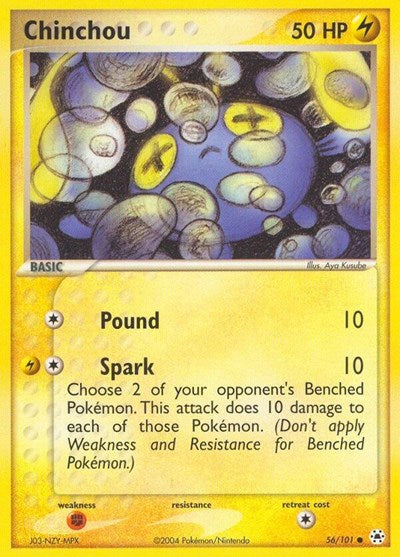 Chinchou - 056 (Hidden Legends) Medium Play