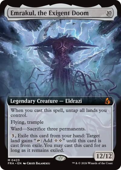 Emrakul, the Exigent Doom (Extended Art) (Reality Fracture) Near Mint Foil