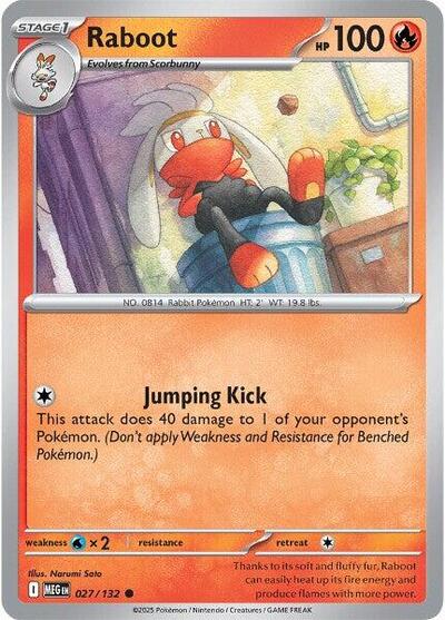 Raboot (ME01: Mega Evolution) Light Play Reverse Holofoil