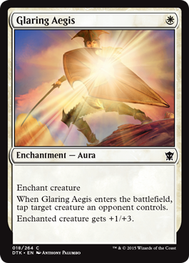 Glaring Aegis (Dragons of Tarkir) Light Play