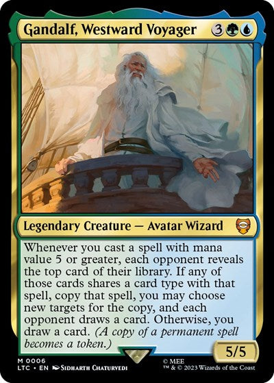 Gandalf, Westward Voyager (Commander: The Lord of the Rings: Tales of Middle-earth) Damaged / Poor